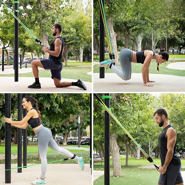 Cuerdas Elásticas de Resistencia Fitness – Entrena en Casa o en el Gimnasio