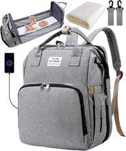 Cargar imagen en el visor de la galería, Mochila Cambiador Bebés Multifunción - Cómoda, Espaciosa y Práctica
