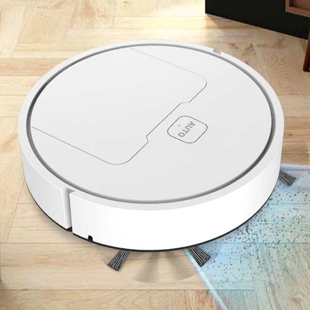 Mini Robot Aspirador Mopa y Escoba 3 en 1 – Limpieza Inteligente y Eficiente