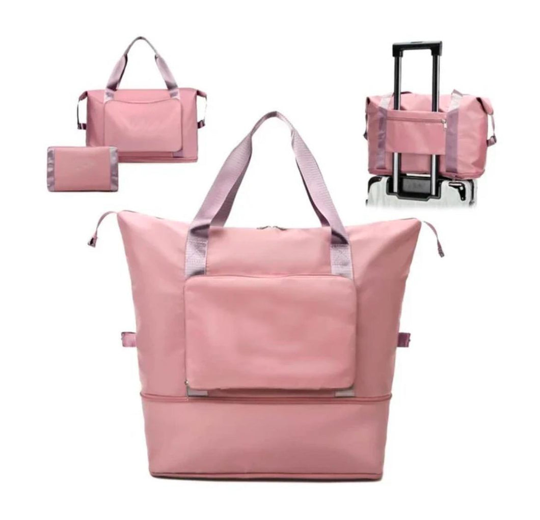 Bolso Totebag Plegable color Rosa – Práctico, Ligero y con Estilo