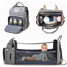 Cargar imagen en el visor de la galería, Mochila Cambiador Bebés Multifunción - Cómoda, Espaciosa y Práctica
