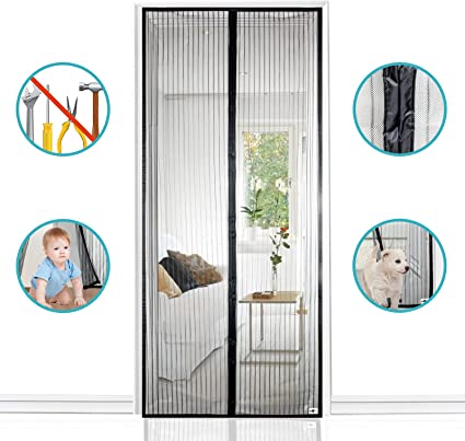 Cortina Mosquitera para Puertas - Protección Eficaz Contra Insectos